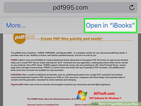 Posnetek zaslona Pdf995 Windows 7