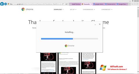 Posnetek zaslona Google Chrome Offline Installer Windows 7
