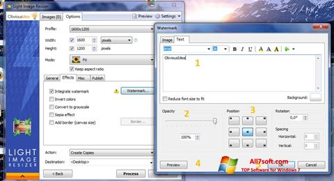Posnetek zaslona Light Image Resizer Windows 7