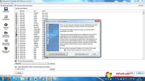Posnetek zaslona BadCopy Pro Windows 7