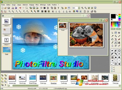 Posnetek zaslona PhotoFiltre Windows 7