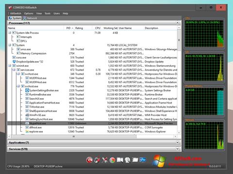 Posnetek zaslona Comodo Cleaning Essentials Windows 7