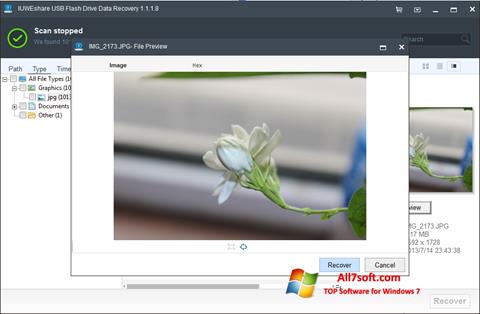 Posnetek zaslona USB Flash Drive Recovery Windows 7