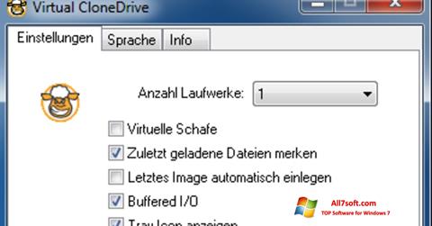 Posnetek zaslona Virtual CloneDrive Windows 7