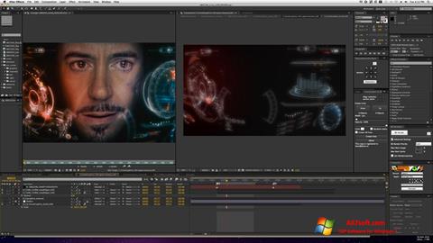 Posnetek zaslona Adobe After Effects Windows 7