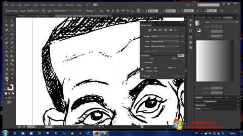 Posnetek zaslona Adobe Illustrator CC Windows 7
