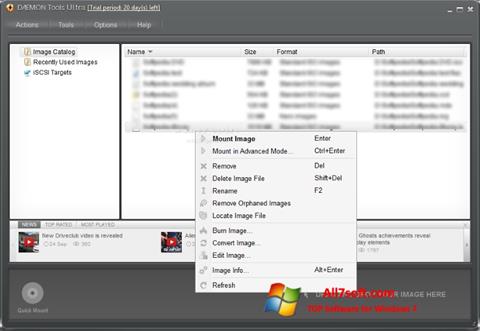 Posnetek zaslona DAEMON Tools Ultra Windows 7