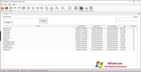 Posnetek zaslona FileViewPro Windows 7