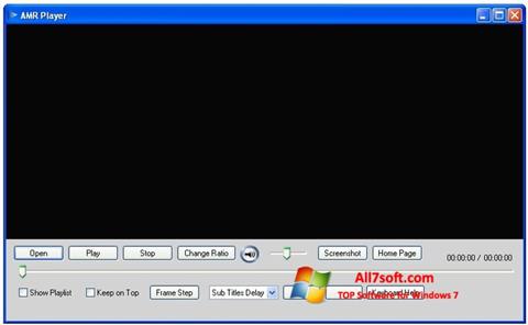 Posnetek zaslona AMR Player Windows 7