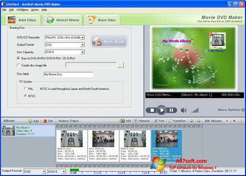 Posnetek zaslona DVD Maker Windows 7