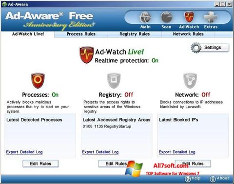 Posnetek zaslona Ad-Aware Free Windows 7