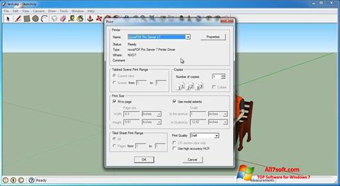 Posnetek zaslona SketchUp Make Windows 7