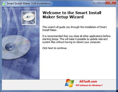 Posnetek zaslona Smart Install Maker Windows 7
