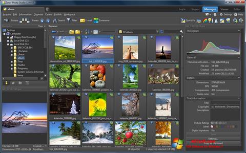Posnetek zaslona Zoner Photo Studio Windows 7