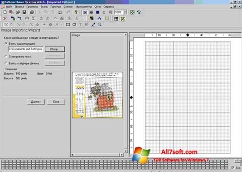 Posnetek zaslona Pattern Maker Windows 7