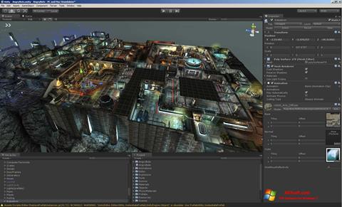 Posnetek zaslona Unity 3D Windows 7
