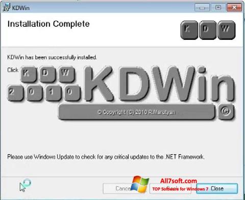 Posnetek zaslona KDWin Windows 7