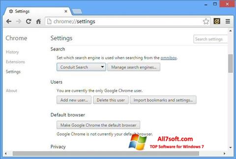Posnetek zaslona Chrome Cleanup Tool Windows 7