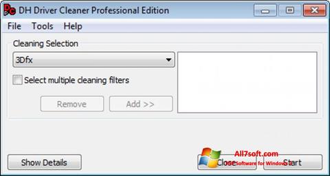 Posnetek zaslona Driver Cleaner Windows 7