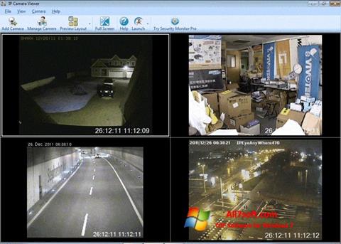 Posnetek zaslona IP Camera Viewer Windows 7