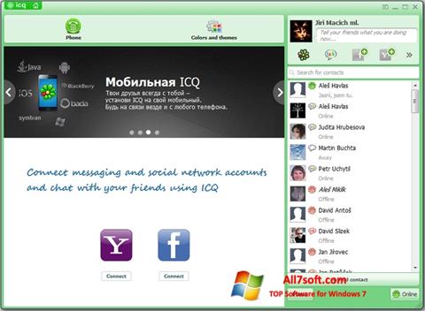 Posnetek zaslona ICQ Windows 7