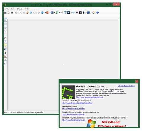Posnetek zaslona Greenshot Windows 7