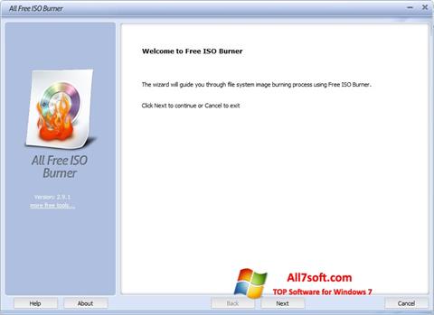 Posnetek zaslona ISO Burner Windows 7