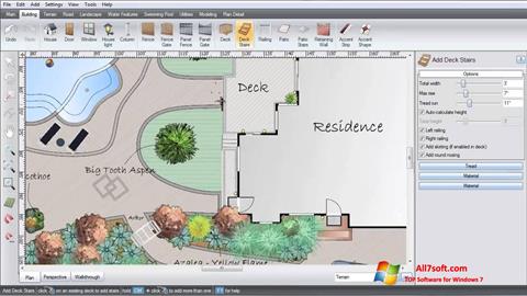 Posnetek zaslona Realtime Landscaping Architect Windows 7