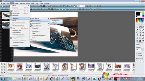 Posnetek zaslona PhotoFiltre Studio X Windows 7