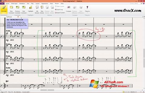 Posnetek zaslona Sibelius Windows 7