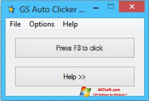 Posnetek zaslona GS Auto Clicker Windows 7