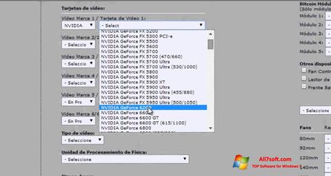 Posnetek zaslona Power Supply Calculator Windows 7