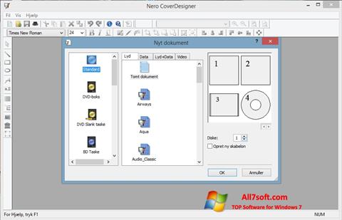 Posnetek zaslona Nero Cover Designer Windows 7