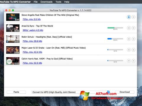Posnetek zaslona Free YouTube to MP3 Converter Windows 7