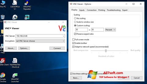 Posnetek zaslona VNC Windows 7