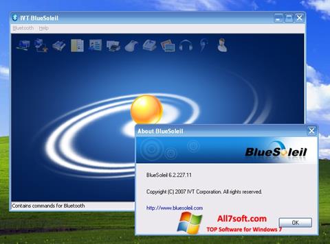 Posnetek zaslona BlueSoleil Windows 7