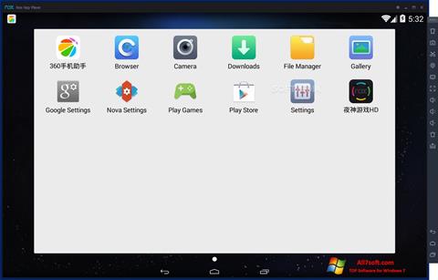 Posnetek zaslona Nox App Player Windows 7