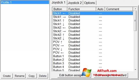 Posnetek zaslona JoyToKey Windows 7