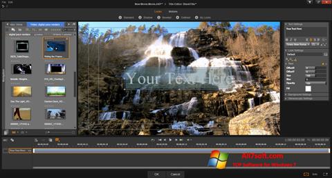 Posnetek zaslona Pinnacle Studio Windows 7