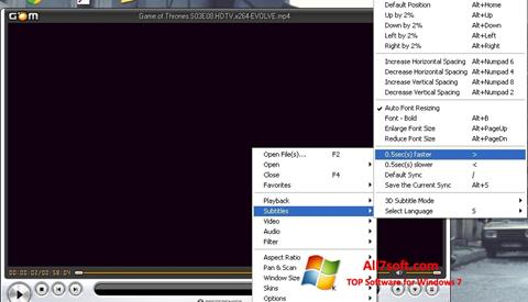 Posnetek zaslona GOM Player Windows 7