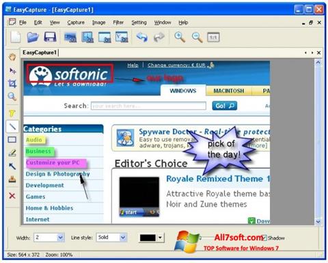 Posnetek zaslona EasyCapture Windows 7