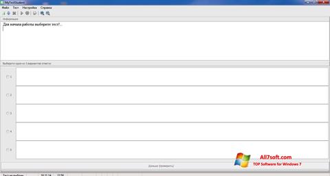 Posnetek zaslona MyTestStudent Windows 7