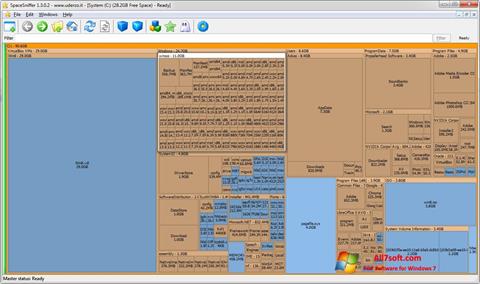 Posnetek zaslona SpaceSniffer Windows 7
