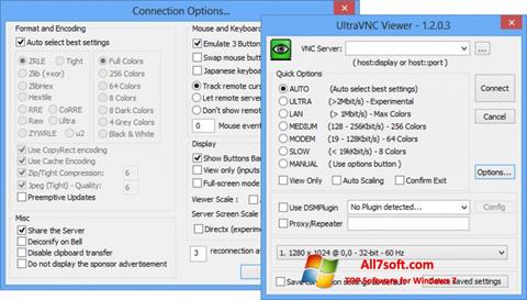 Posnetek zaslona UltraVNC Windows 7