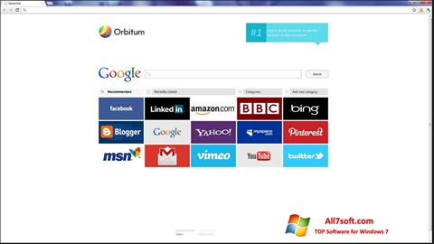 Posnetek zaslona Orbitum Windows 7