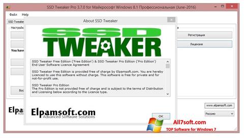 Posnetek zaslona SSD Tweaker Windows 7