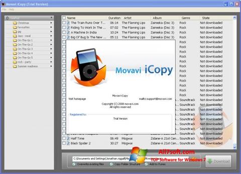 Posnetek zaslona iCopy Windows 7