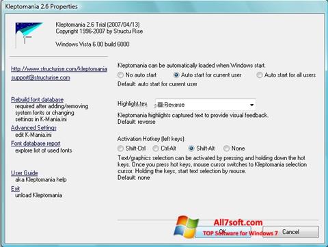 Posnetek zaslona Kleptomania Windows 7