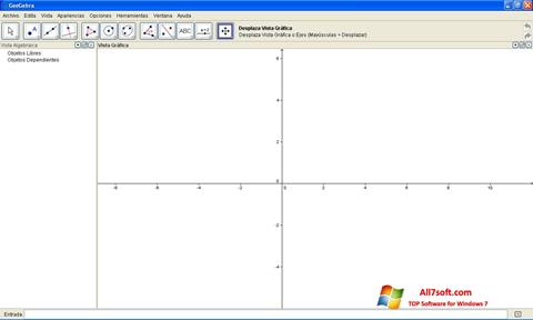 Posnetek zaslona GeoGebra Windows 7