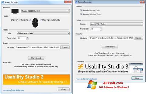 Posnetek zaslona Rylstim Screen Recorder Windows 7